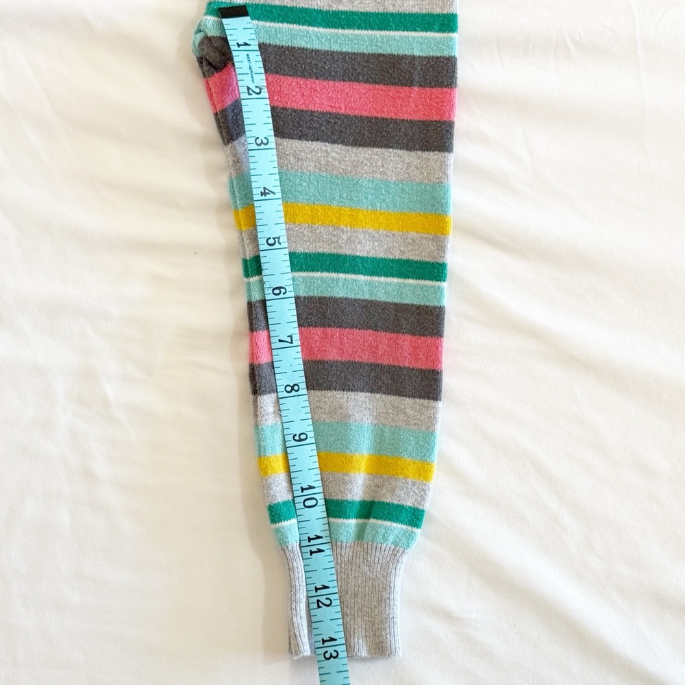 Cherokee EUC 2012 Gray and Mulitcolor Stripe Knit Leggings Size 3T - Picture 8 of 9